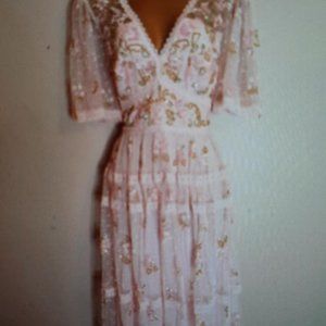 Needle & Thread Sequin Midi Dress,  NWT  size 16UK, US size 12 Fit & Flare